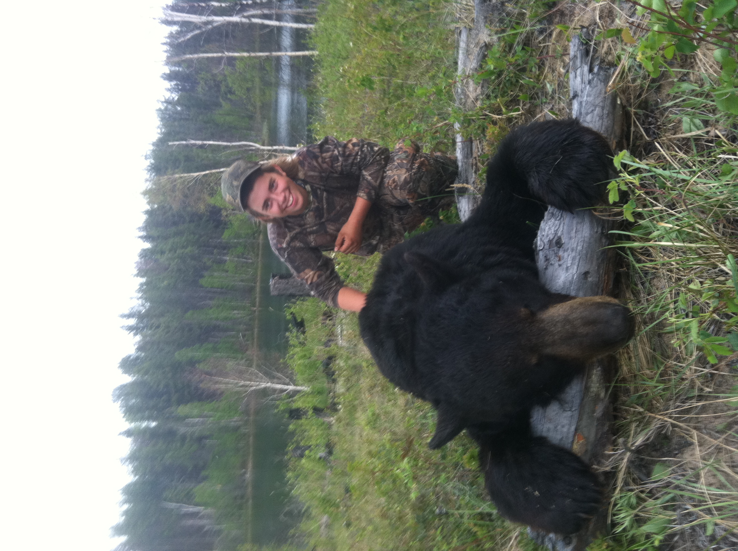 Alberta Canada Black Bear Hunting River Camp Wilderness Black Bear