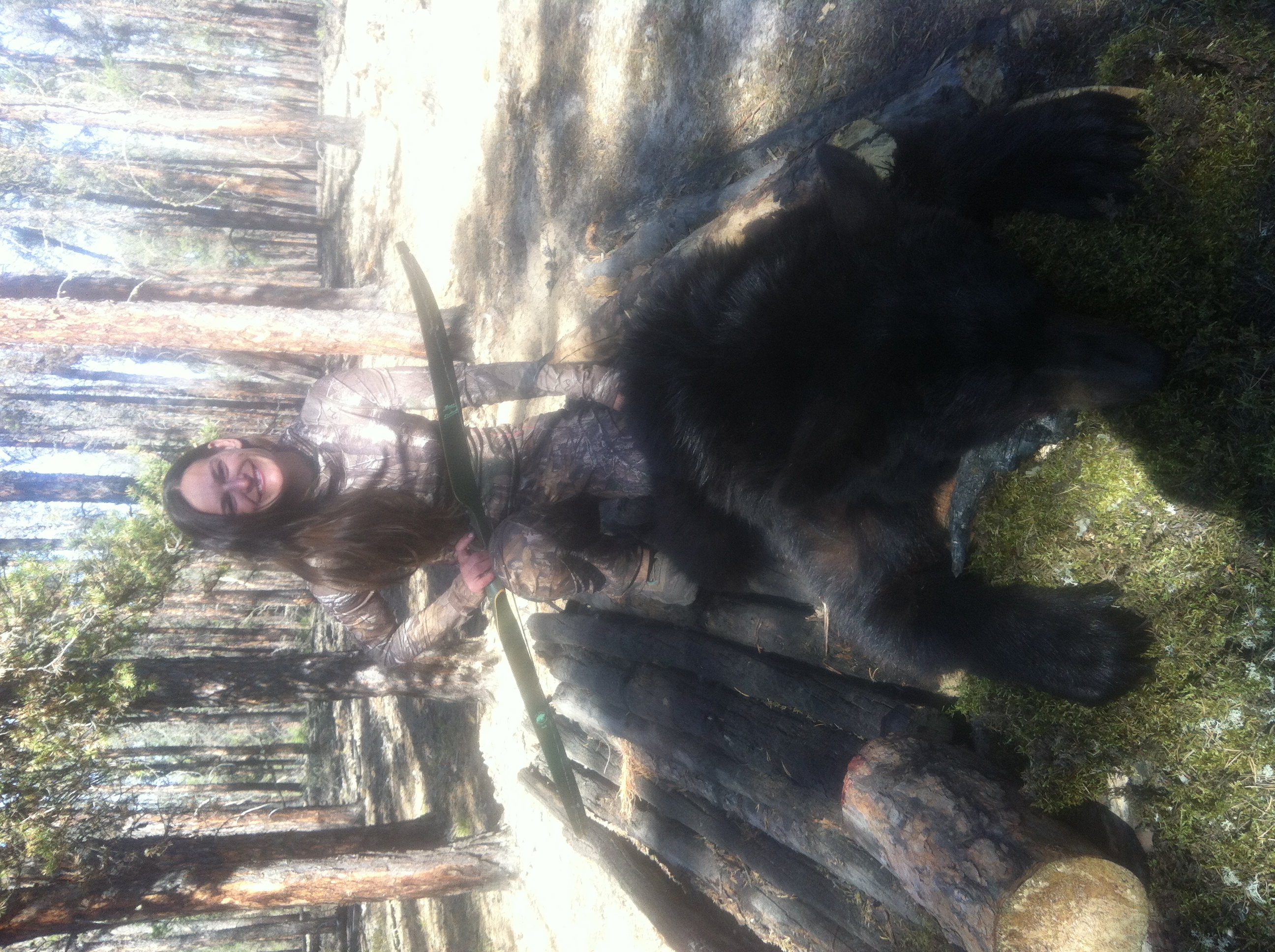 Alberta Canada Black Bear Hunting River Camp Wilderness Black Bear
